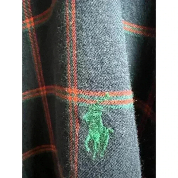 Ralph‎ Lauren Blaire Flannel Cotton Button Down Plaid Shirt Size Medium - Picture 7 of 7